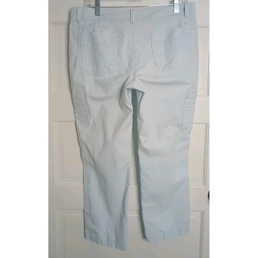 Eddie Bauer Women's Ripstop Cargo Roll Tab Hiking Pants Size 10 Light Blue Camp - Picture 4 of 16